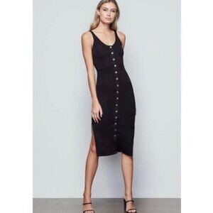 NWT Good American Bra Cup Midi Dress - Size: 1 (Small)